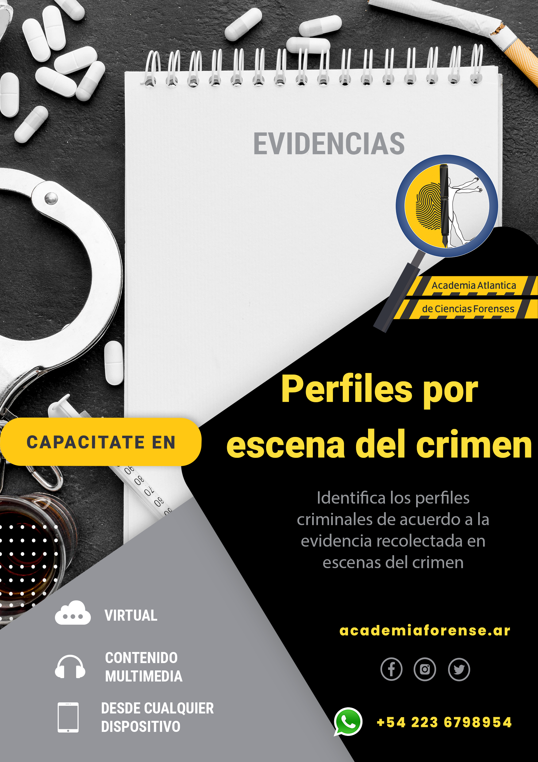 Taller de perfiles criminales por hallazgos de la escena